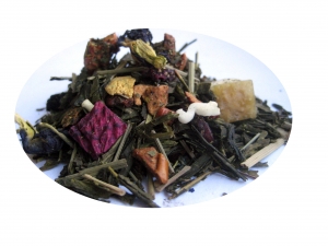 Flamingos on the Water - grönt te