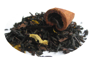 Tefrossas Peach Cinnamon Darjeeling -  svart te