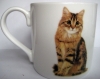 Mugg Tabby Katt - benporslin